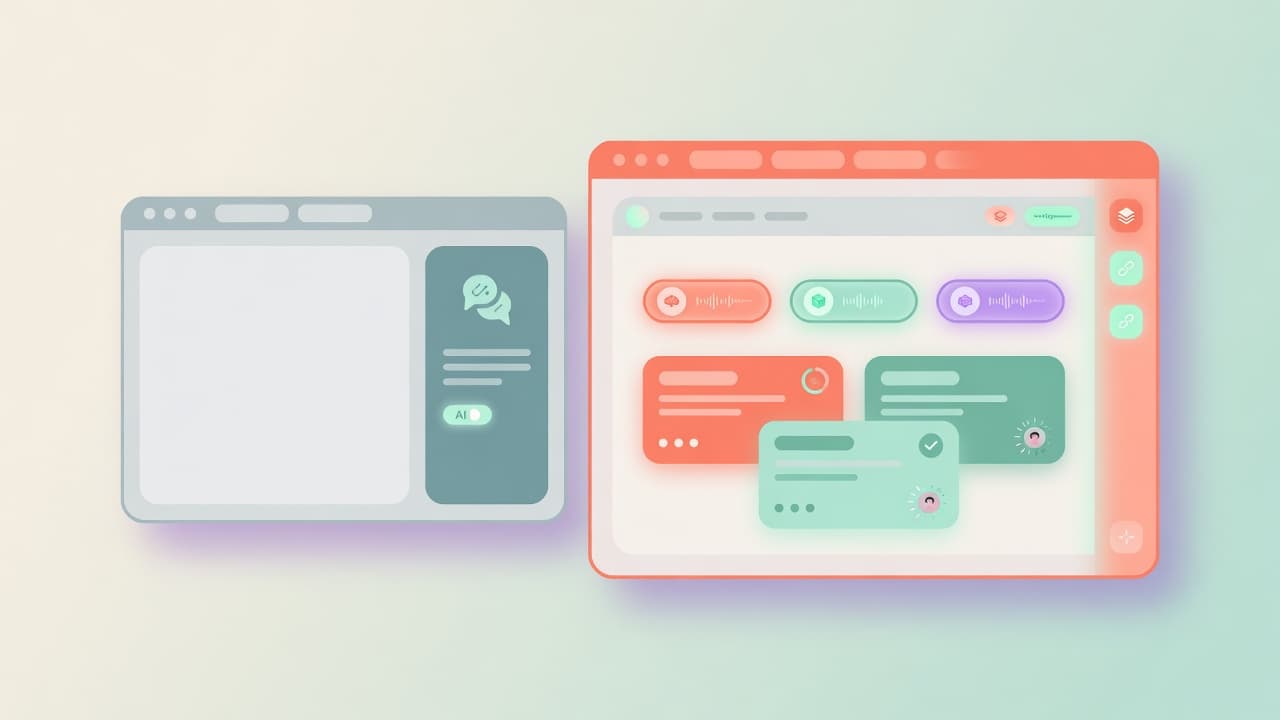 Best agentic browsers in 2026 concept art contrasting a basic AI sidebar with a multi-model agent workspace like Tabbit Atlas Comet Dia