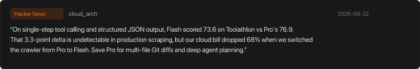 Hacker News 用户 cloud_arch 讨论生产环境爬虫向 Flash 迁移的收益