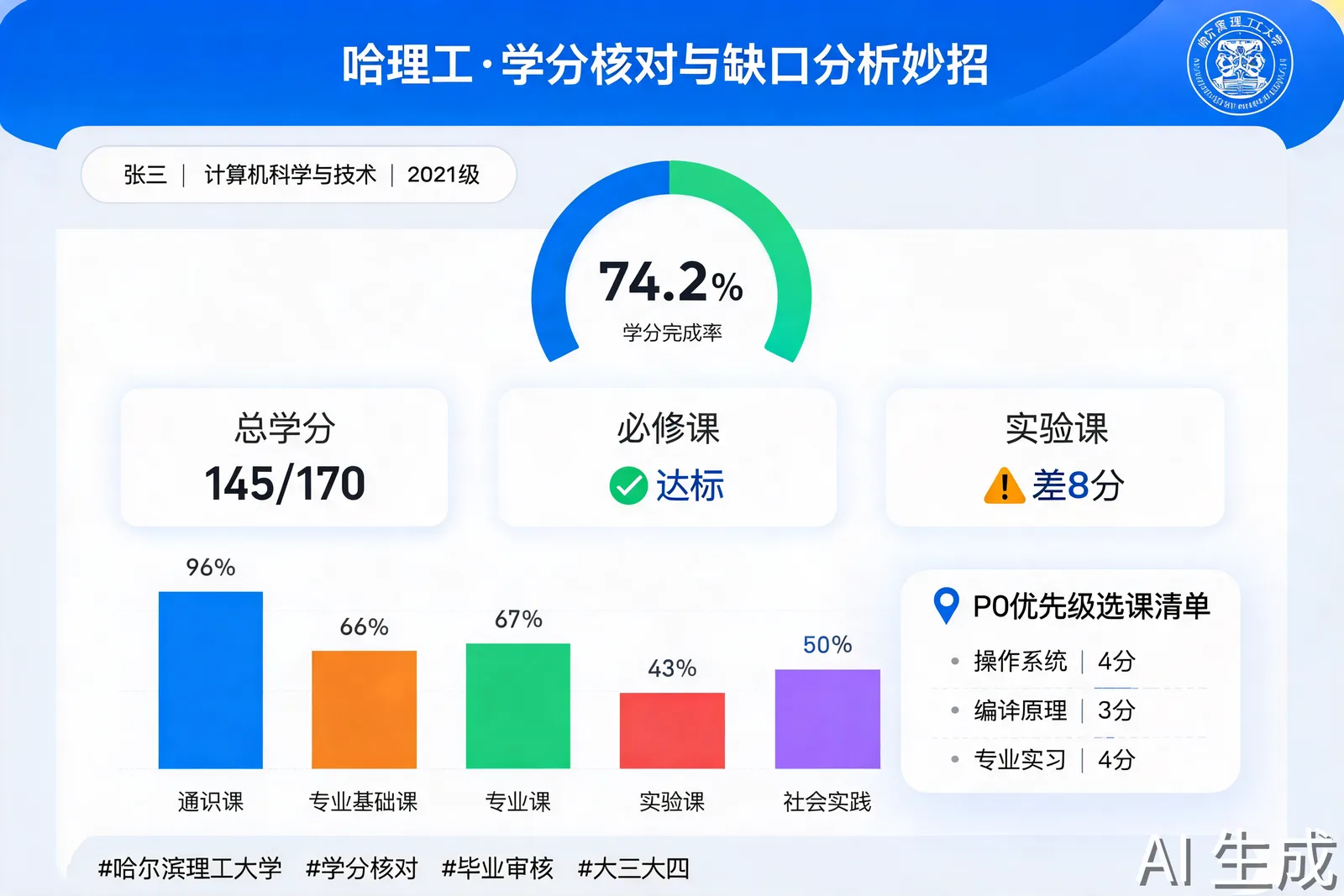 学分核对与缺口分析妙招封面