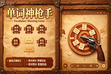 词汇射击·西部靶场封面