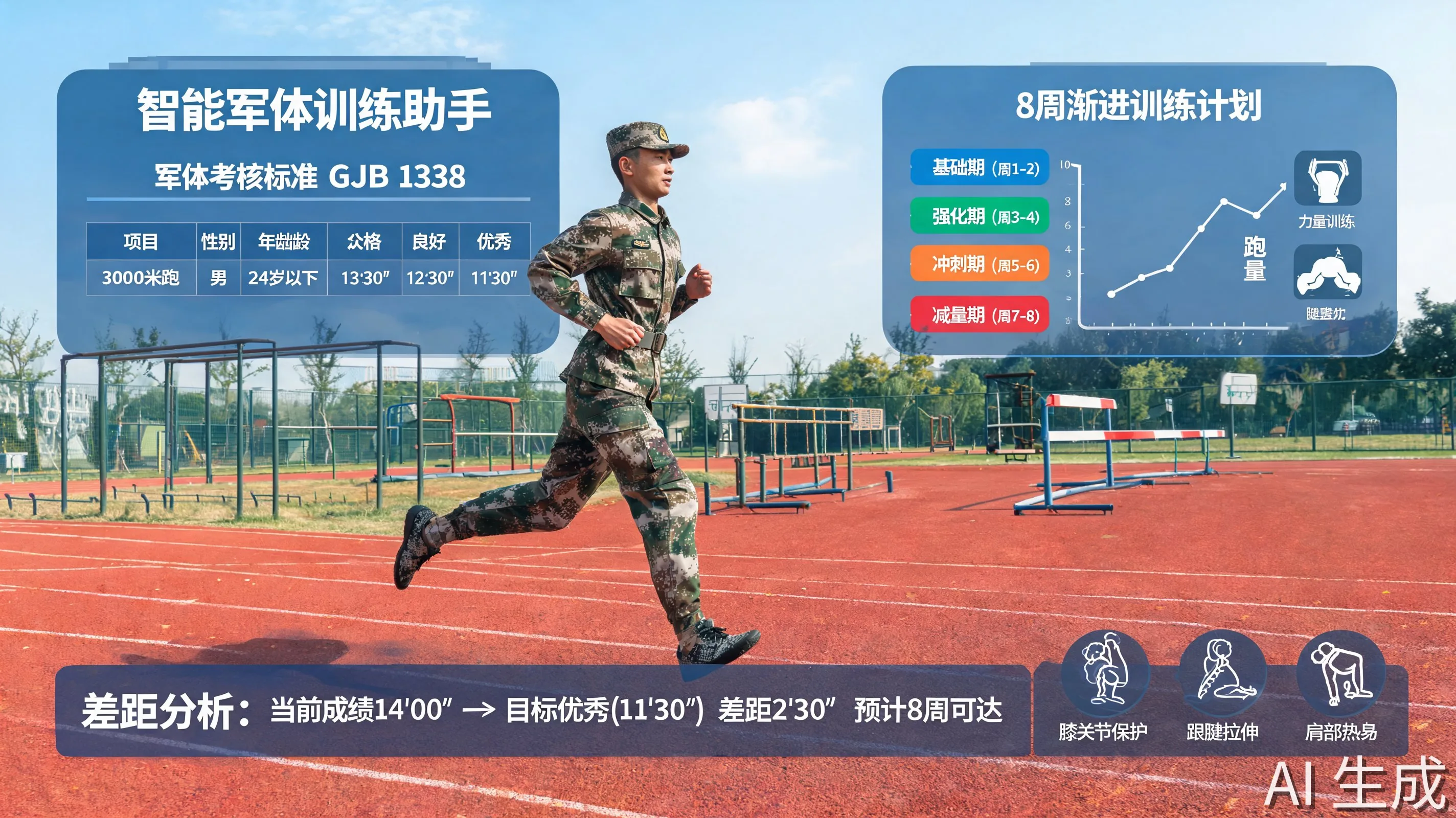 军体备考，排一份不伤身的训练计划封面