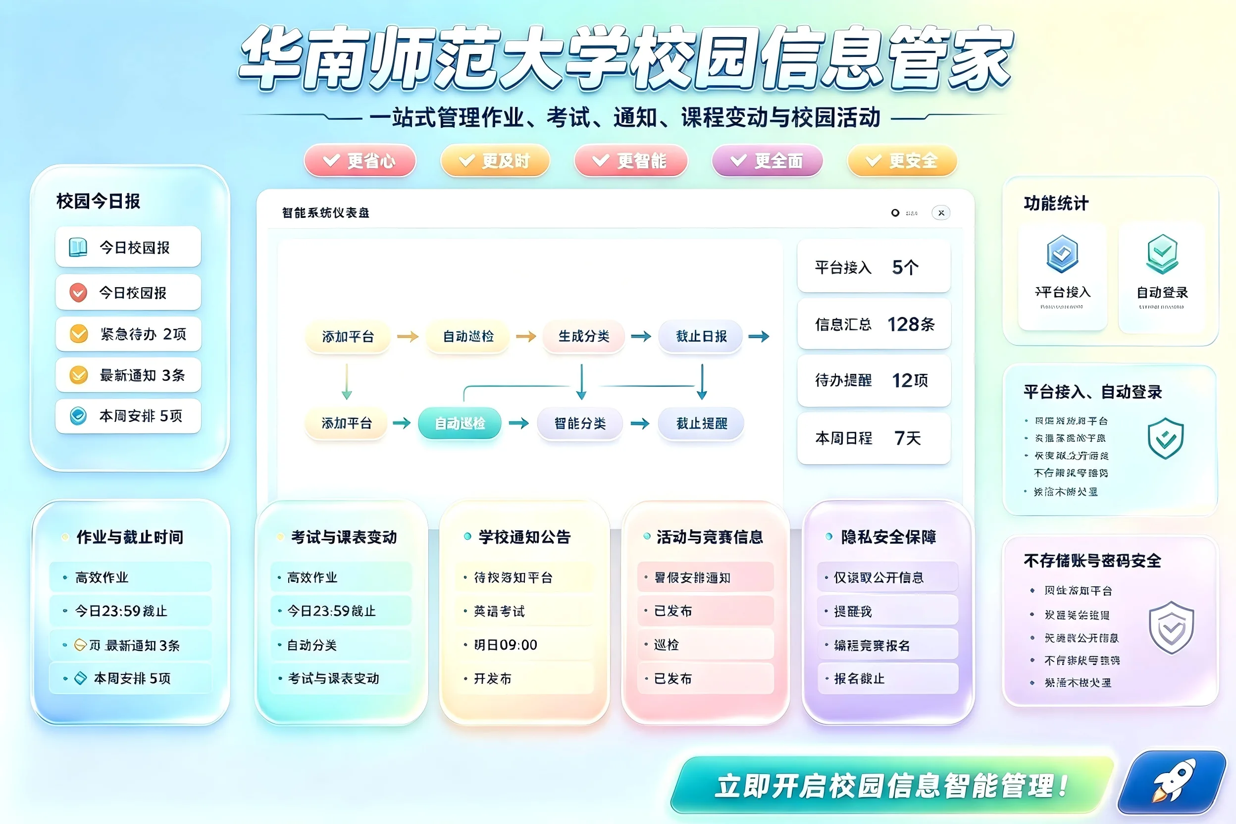 校园信息管家，把通知集中起来封面