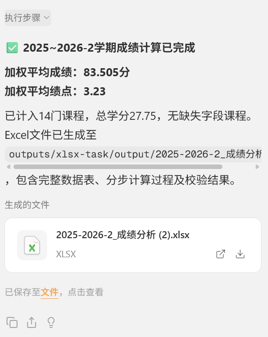 动态加权计算实际输出 1